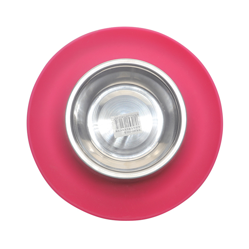 環保硅膠碗紅綠兩色，可供中小型寵物使用